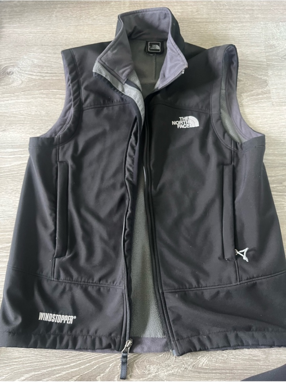 The North Face Black Windstopper Softshell Vest